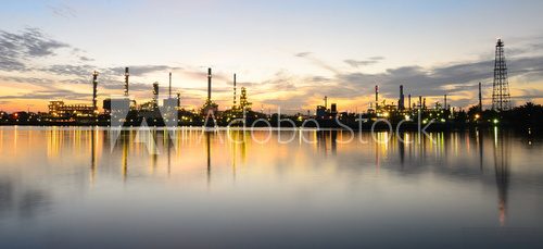 Panorama Bangkok Oil Refinery in Morning time  Fototapety Miasta Fototapeta