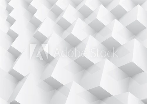 Abstract geometric background stacked cube, change colors  Optycznie Powiększające Fototapeta