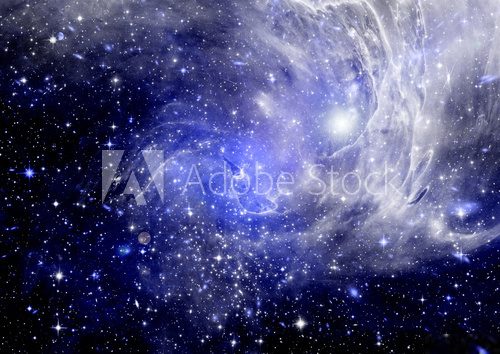 galaxy in a free space  Fototapety Kosmos Fototapeta