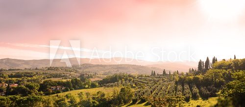 beautiful tuscan landscape  Krajobrazy Obraz