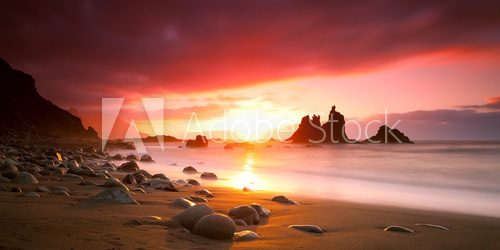 Teneriffa Sunset  Obrazy do Łazienki Obraz