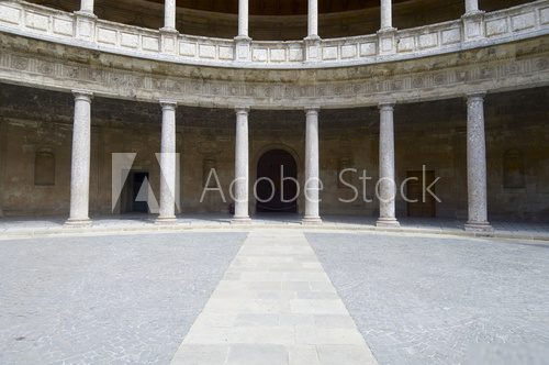 circular courtyard Styl Klasyczny Fototapeta