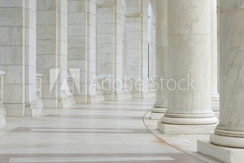 Pillars in a Hallway Styl Klasyczny Fototapeta