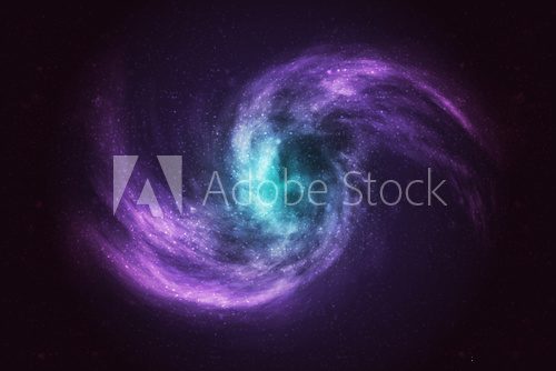 Vector realistic cosmic galaxy background. Concept of space, nebula and cosmos. Fototapety Kosmos Fototapeta