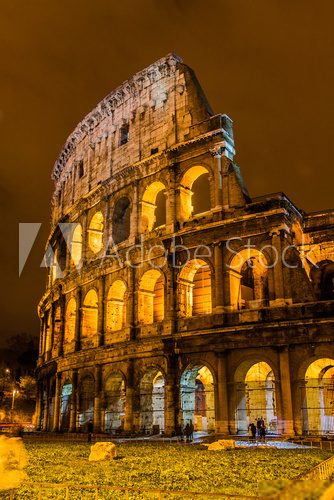 Colosseum in Rome, Italy  Architektura Plakat