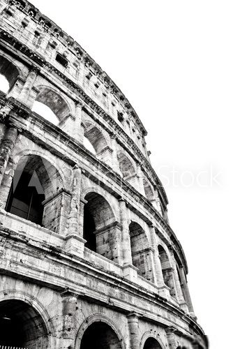 Coliseum, Rome. Monochrome photo  Fototapety Czarno-Białe Fototapeta