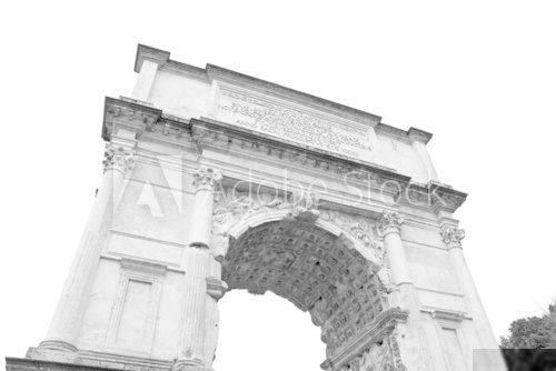 Arch of Septimius Severus  Fototapety Czarno-Białe Fototapeta