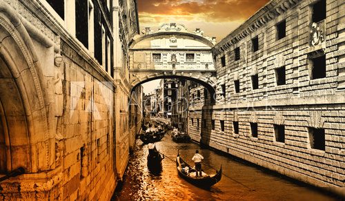Venice, sunset  Architektura Obraz
