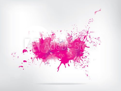 Colored paint splashes  on abstract background  Abstrakcja Obraz