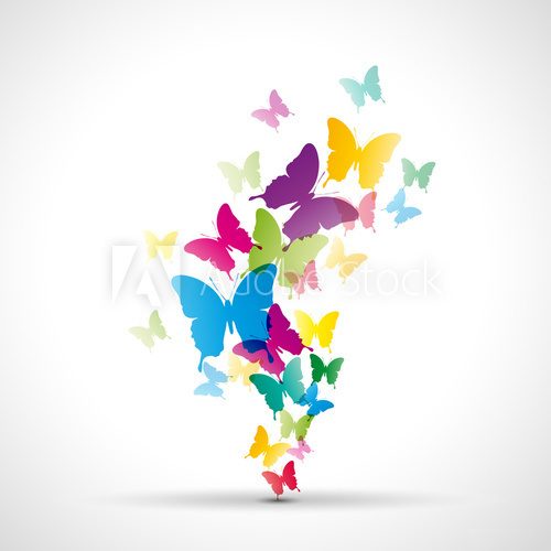 W kolorze pięknych motyli Fototapety do Biura Fototapeta