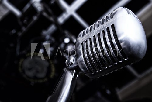 Retro Mikrofon  Muzyka Obraz