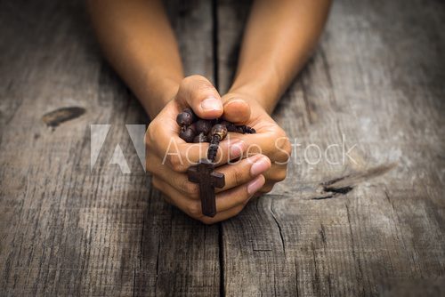 Person Praying  Religijne Obraz