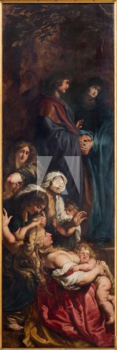 Antwerp - panel from triptych Raising of the cross by Rubens  Religijne Obraz