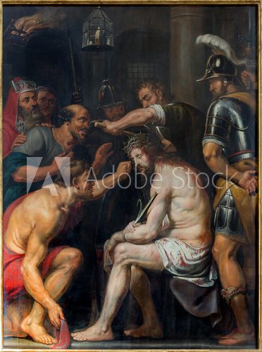 Antwerp - The Torture of Jesus by  Antoon de Bruyn  Religijne Obraz
