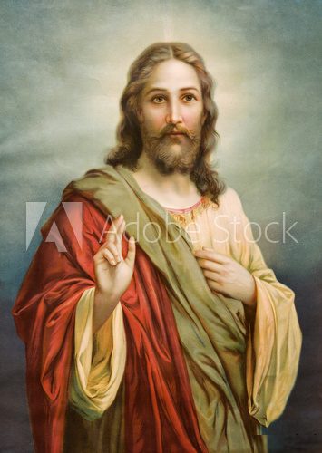 Copy of typical catholic image of Jesus Christ  Religijne Obraz