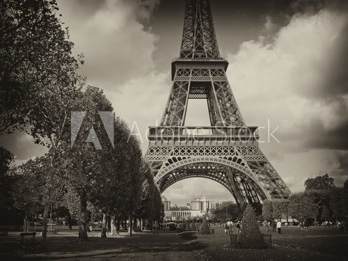 View of Paris, France  Fototapety Wieża Eiffla Fototapeta