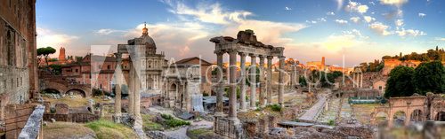 Architektura Rzymu w panoramie
 Fotopanorama Obraz