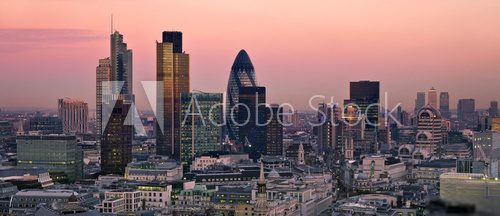 Londyn w kolorach zmierzchu
 Fotopanorama Obraz