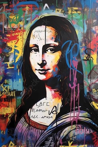 Mona Lisa | Graffiti | Pop Art Abstrakcja Obraz