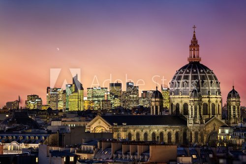 Paryż w światłach wschodzącej nocy
 Architektura Obraz