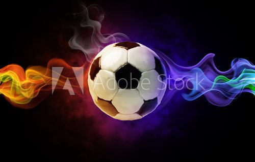 Piłka nożna w płomieniach – ogień walki
 Sport Fototapeta