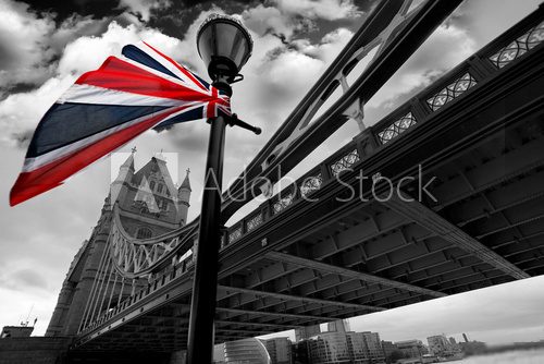 Tower Bridge – londyński most z Brytyjką 
 Architektura Obraz