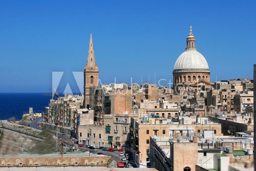 V jak Valetta – panorama stolicy Malty
 Architektura Obraz