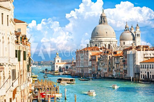 Wenecja: kanał u stóp Bazyliki
 Fototapety Miasta Fototapeta