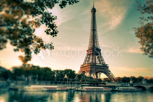 Wieża Eiffla - Paryż Francja Fototapety Wieża Eiffla Fototapeta