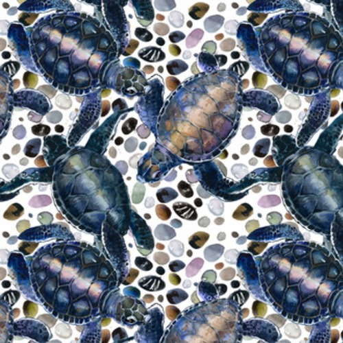 akwarela żółw morski Tapety Do łazienki Tapeta