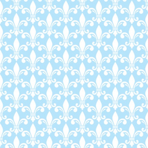 Fleur de lis biało-niebieski semless - francuski Styl Barokowy Tapeta