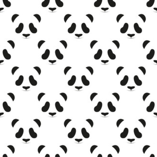 Głowa pandy Zwierzę . Azjatycki miś Głowa pandy Styl Orientalny Tapeta