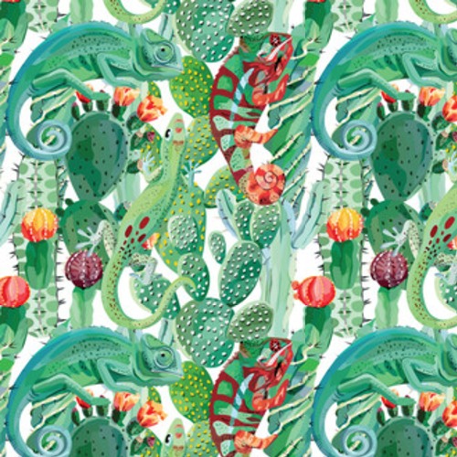 kameleon i kaktus Tapety Zwierzęta Tapeta