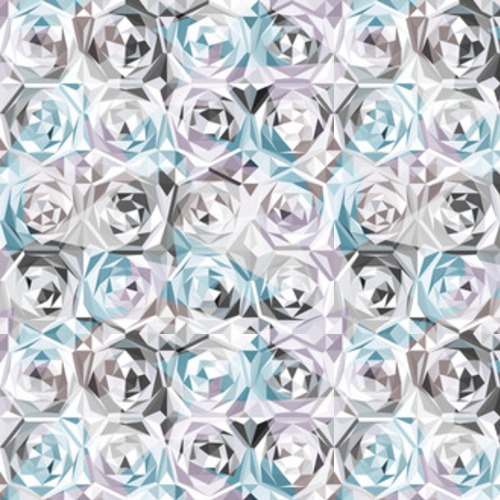 srebrne róże Styl Glamour Tapeta