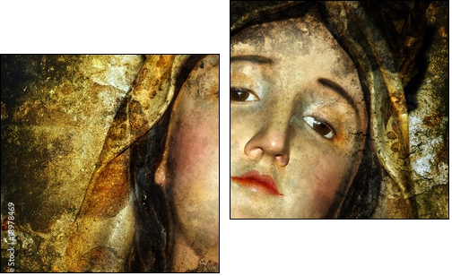 virgin maria  - Obraz dwuczęściowy, Dyptyk