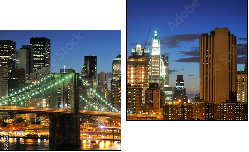 Manhattan – obraz w kolorach neonów
 - Obraz dwuczęściowy, Dyptyk