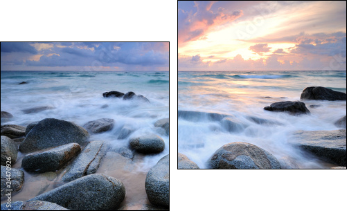 Wybrzeże – kamienista granica lądu i morza
 - Obraz dwuczęściowy, Dyptyk