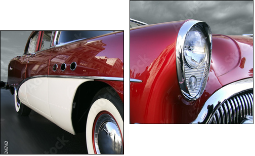 Czerwony diabeł – retro samochód
 - Obraz dwuczęściowy, Dyptyk