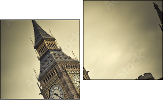 Sławny Big Ben
 - Obraz dwuczęściowy, Dyptyk