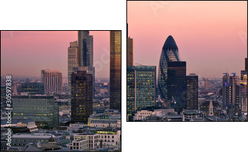 Londyn w kolorach zmierzchu
 - Obraz dwuczęściowy, Dyptyk