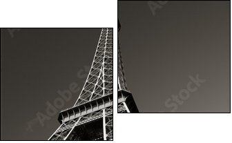Wieża Eiffela – żelazna dama Paryża - Obraz dwuczęściowy, Dyptyk