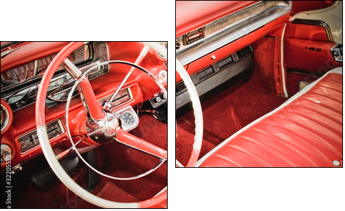 Klasyczny samochód – czerwona tapicerka
 - Obraz dwuczęściowy, Dyptyk