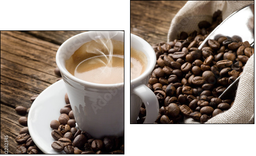 Kawa mocno palona
 - Obraz dwuczęściowy, Dyptyk