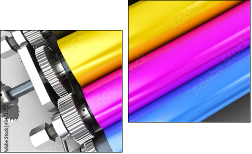 Drukowanie w kolorze – mechanizm fabryki kopii
 - Obraz dwuczęściowy, Dyptyk