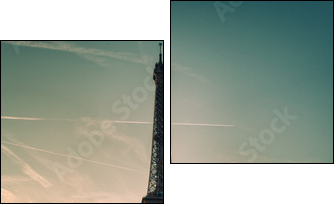Wieża Eiffela – widokówka
 - Obraz dwuczęściowy, Dyptyk