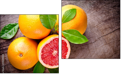 Świeżość grapefruitu  - Obraz dwuczęściowy, Dyptyk
