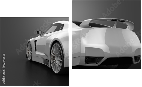 concept car  - Obraz dwuczęściowy, Dyptyk