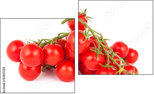 Kiść pomidorków koktajlowych - Obraz dwuczęściowy, Dyptyk