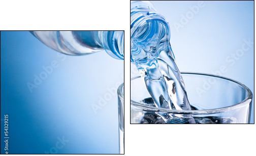Nieskazitelna czystość wody - Obraz dwuczęściowy, Dyptyk