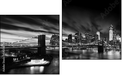 Brooklyn Bridge  - Obraz dwuczęściowy, Dyptyk